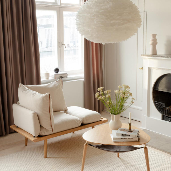 Umage Eos XL hanglamp Ø75 zwart snoer, lichtgrijs