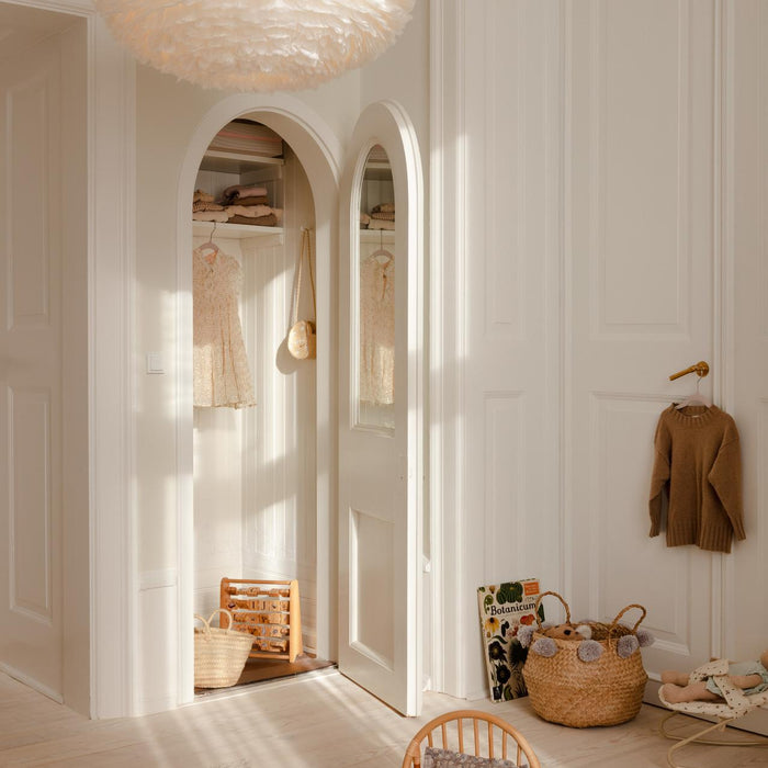 Umage Eos XL hanglamp Ø75 zwart snoer, lichtgrijs