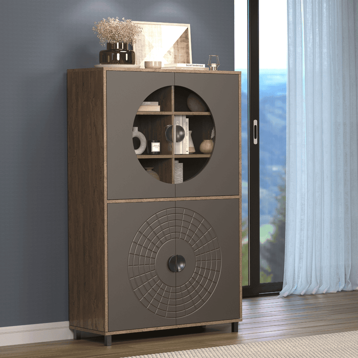 Calicosy - FusionWO Hoog dressoir - H163 cm - Licht hout