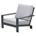 Lincoln lounge fauteuil - carbon black - valley sand