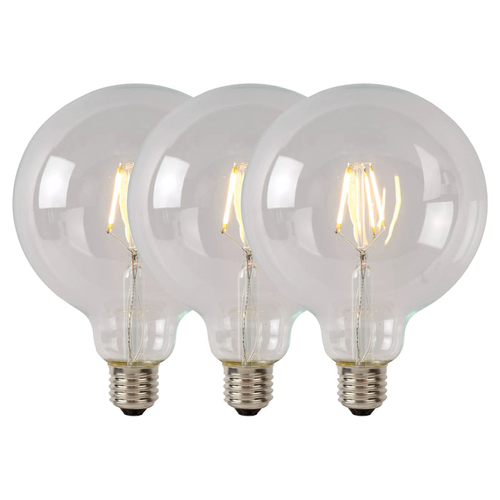 Lucide G95 Class B Filament lamp - Transparant (set van 3)