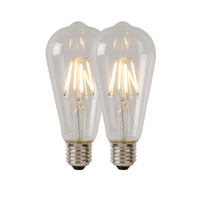 Lucide ST64 Class B Filament lamp - Transparant (set van 2)