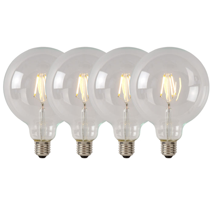 Lucide G125 Class B Filament lamp - Transparant (set van 4)