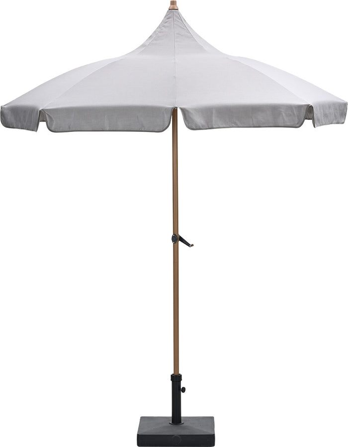 Aloha – stokparasol Ø200 cm – light teak look – taupe