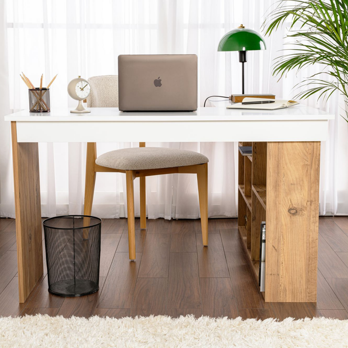 Calicosy - Hoekbureau met opbergruimte VESPER - H72 cm