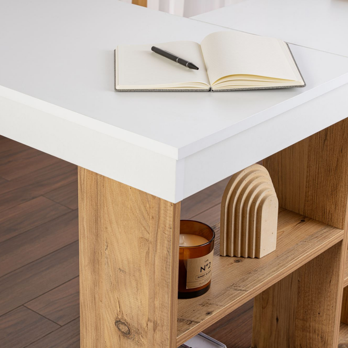 Calicosy - Hoekbureau met opbergruimte VESPER - H72 cm