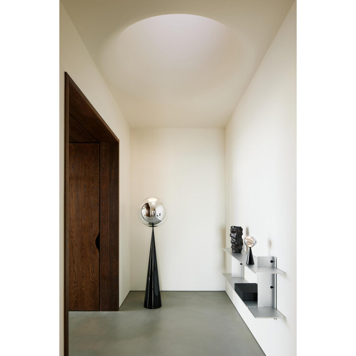 Globe Cone Fat vloerlamp LED zwart|koper