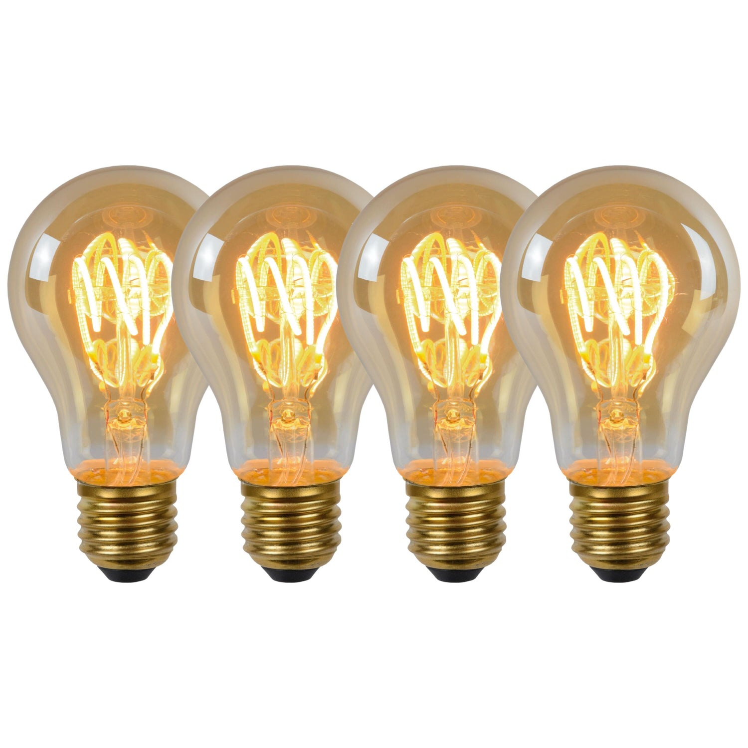 Lucide A60 Filament lamp - Amber (set van 4)