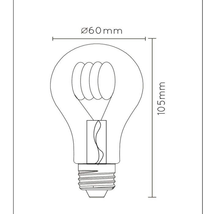 Lucide A60 Filament lamp - Amber (set van 4)