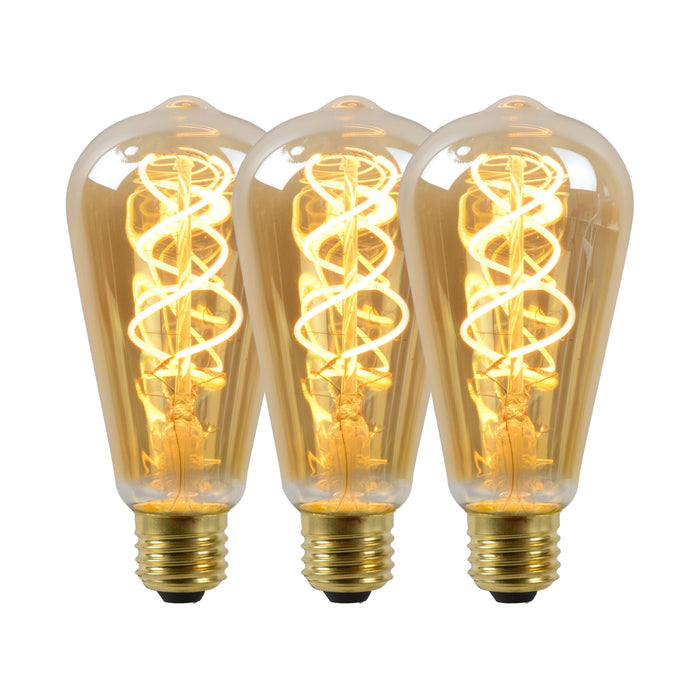 Lucide ST64 Filament lamp - Amber (set van 3)