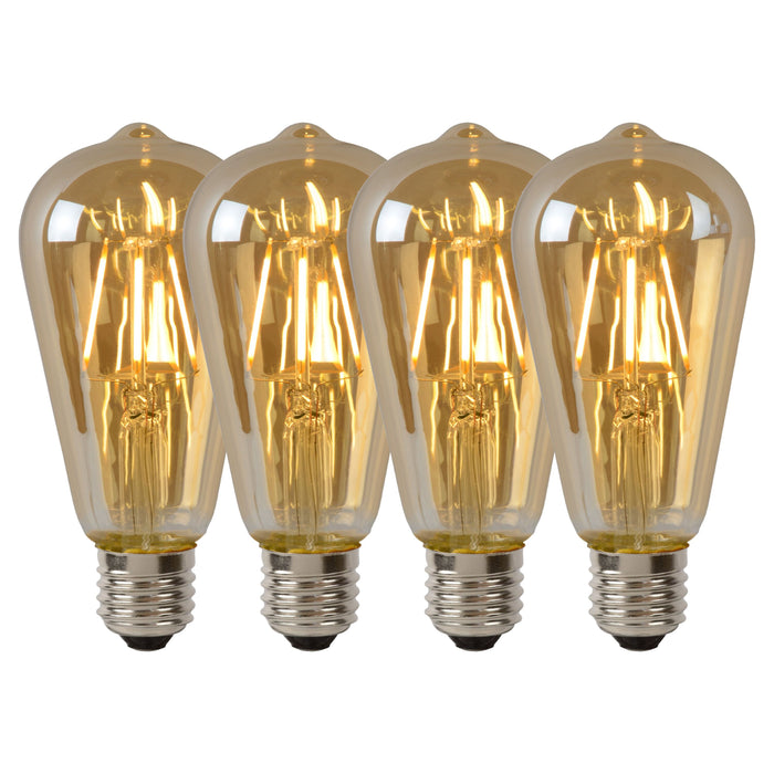 Lucide ST64 Filament lamp - Amber (set van 4)
