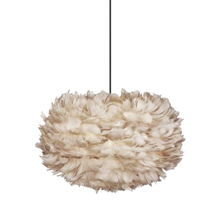 Umage Eos hanglamp medium Ø45 zwart snoer, lichtbruin