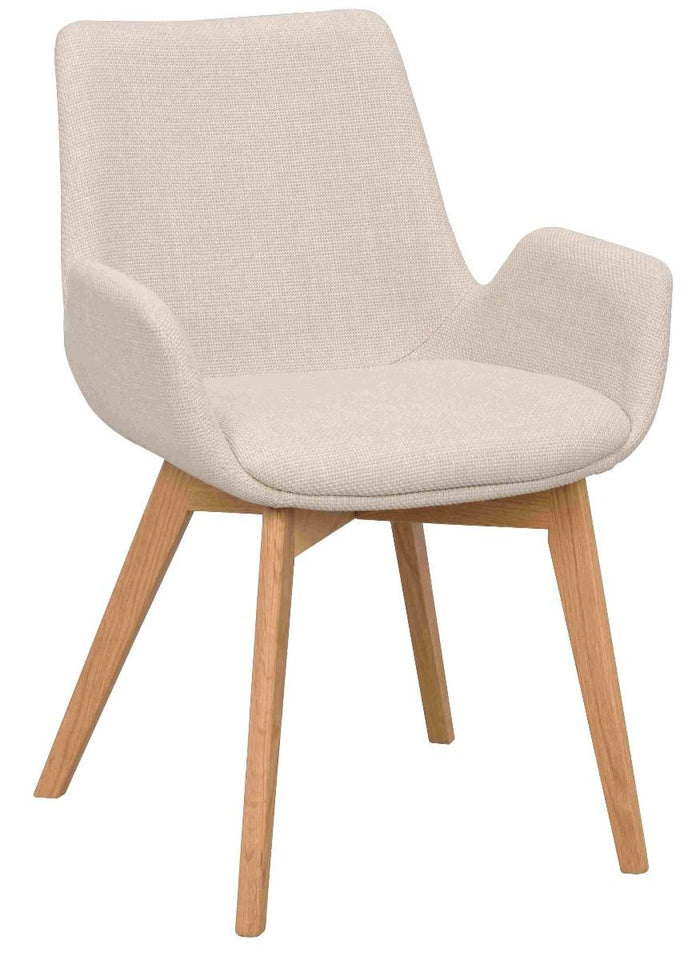 Rowico Home Drimsdale Stoel - Set Van 2 -  Beige Stof|Lichtbruin