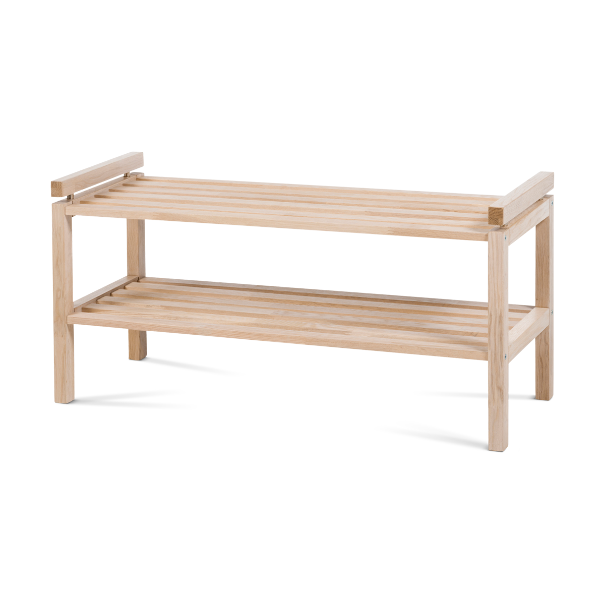 Rowico Home Confetti Houten Schoenenrek - B 80 cm - Whitewash Eiken