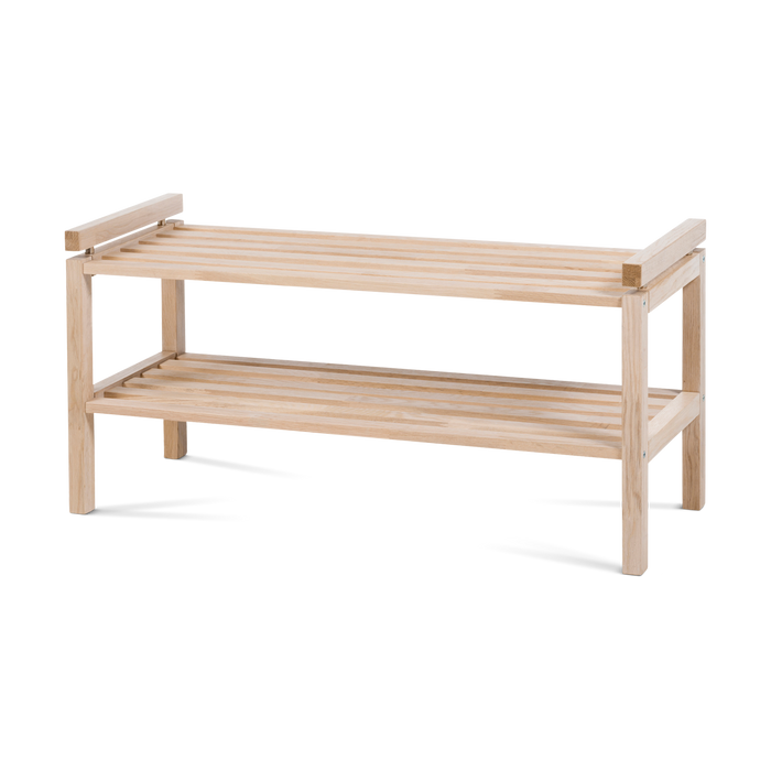 Rowico Home Confetti Houten Schoenenrek - B 80 cm - Whitewash Eiken