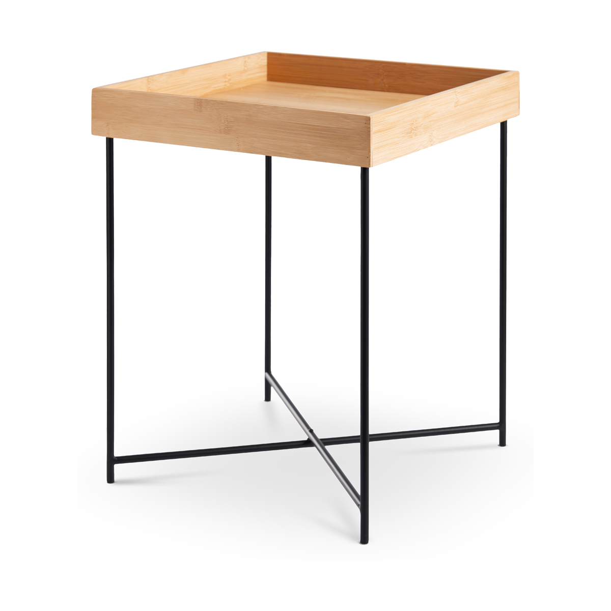 Lisomme Soof Vierkante Bijzettafel 40 x 40 cm - Naturel