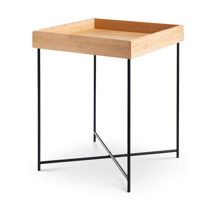 Lisomme Soof Vierkante Bijzettafel 40 x 40 cm - Naturel