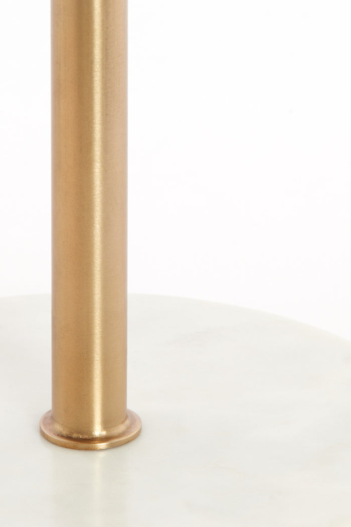 Light & Living - Bijzettafel CIVITA - Ø37x49 cm - Wit