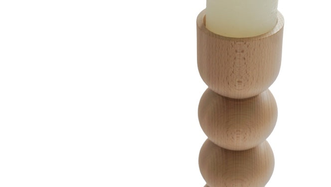 LEMON LILY Candleholder 3-in-1 high - natural