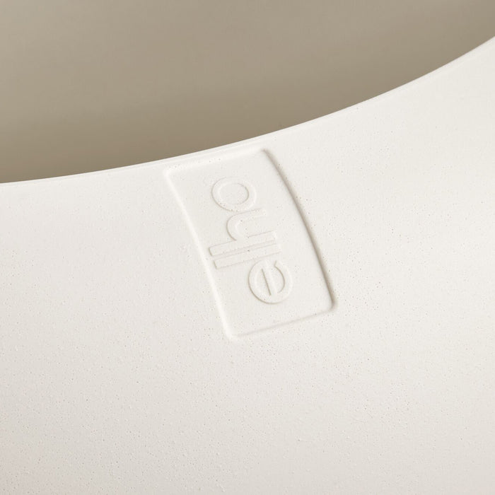 Elho Amber Roll Low 60 - Linnen wit - Ø 60 x H 46 cm - Binnen en Buiten - 100% gerecycled