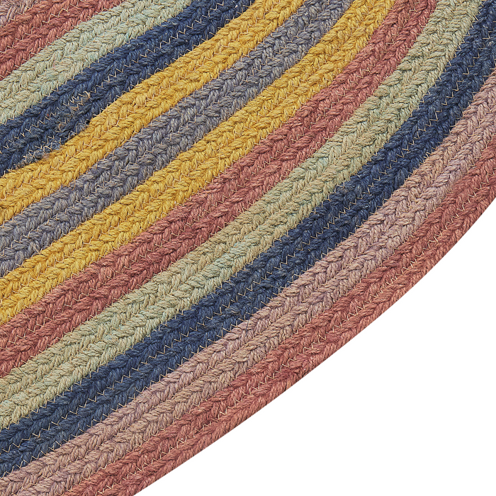 Beliani-PEREWI-Laagpolig vloerkleed-Meerkleurig-70 x 100 cm-Jute