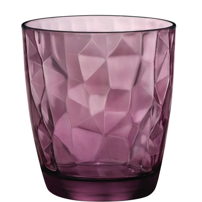 Bormioli Rocco Waterglazen Diamond - Paars - 390 ml - 6 stuks