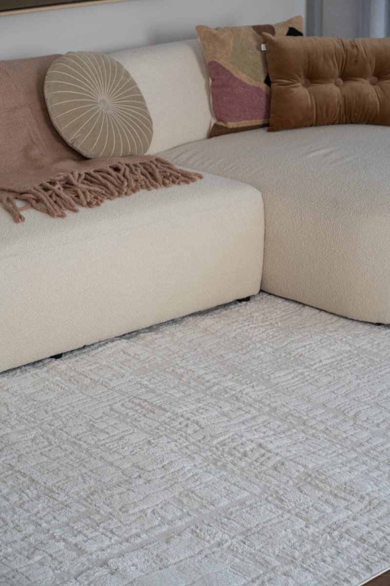 Interieur05 Scandinavisch vloerkleed Prent creme|wit - 200 x 280 cm