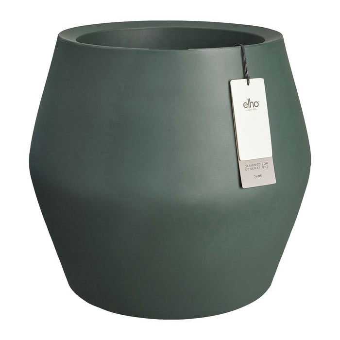 Elho June Split Low 46 - Groen - Ø 46 x H 42 cm - Binnen en Buiten - 100% gerecycled