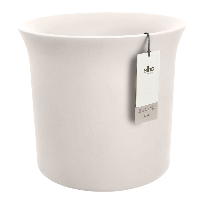 Elho June Tulip 40 - Linnen wit - Ø 39 x H 36 cm - Binnen en Buiten - 100% gerecycled