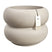 Elho Amber Roll Low 60 - Balanced beige - Ø 60 x H 46 cm - Binnen en Buiten - 100% gerecycled