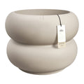 Elho Amber Roll Low 60 - Balanced beige - Ø 60 x H 46 cm - Binnen en Buiten - 100% gerecycled