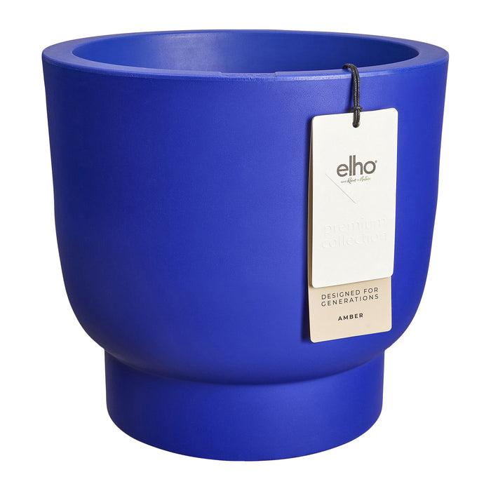 Elho Amber Grail 30 - Royal blue - L 30 x B x H 28 cm - Binnen en Buiten - 100% gerecycled