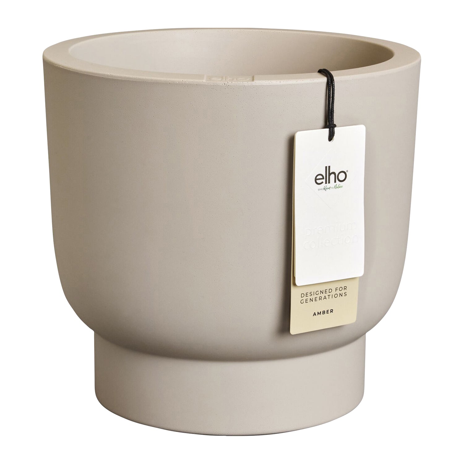 Elho Amber Grail 47 - Balanced beige - Ø 47 x H 45 cm - Binnen en Buiten - 100% gerecycled