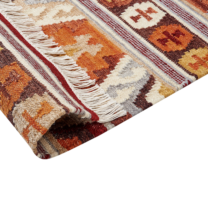 Beliani - AYGAVAN - Kelim vloerkleed - Multicolor - 200 x 300 cm - Wol