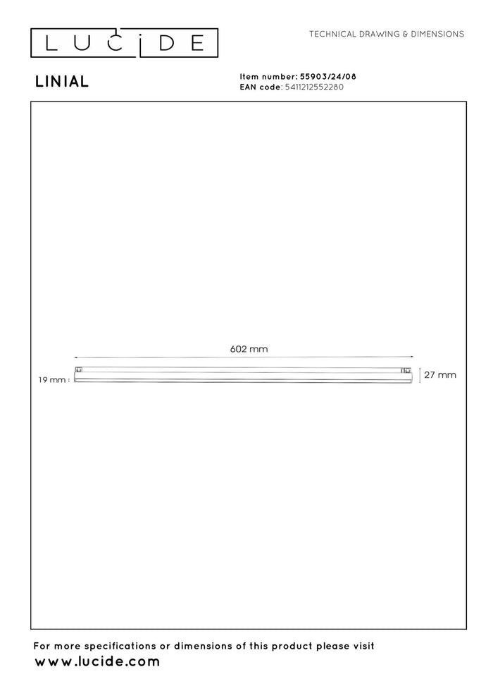 Lucide Premium LINIAL Railverlichting - Mat zwart chroom