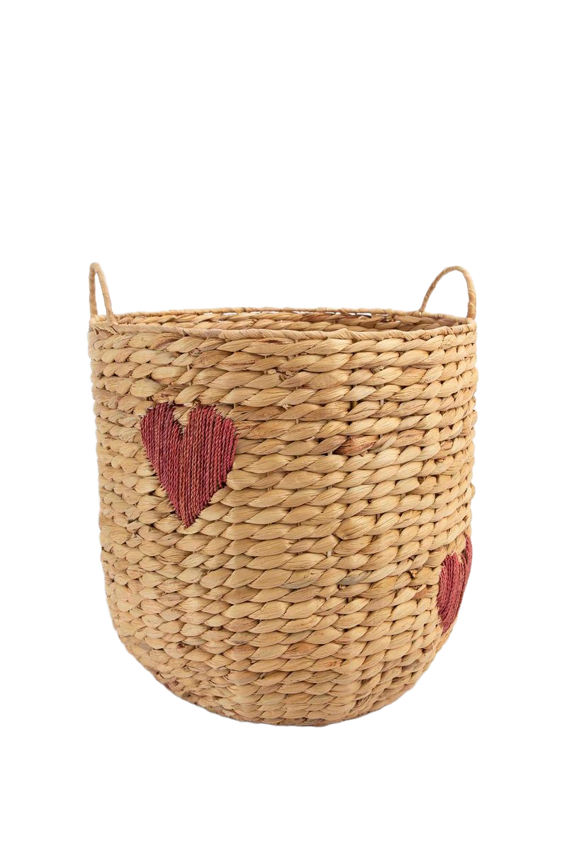 Sissy-Boy Mand van hyacinth met rode ingeweven hartjes medium