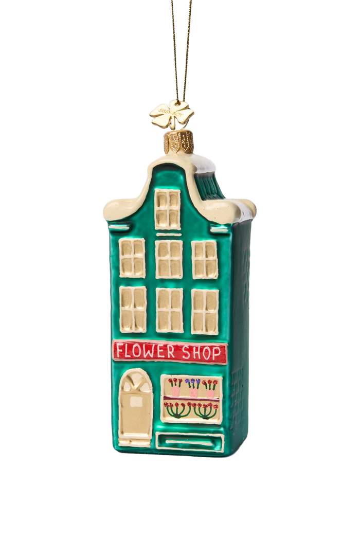 Sissy-Boy Kerstornament grachtenpand bloemenwinkel