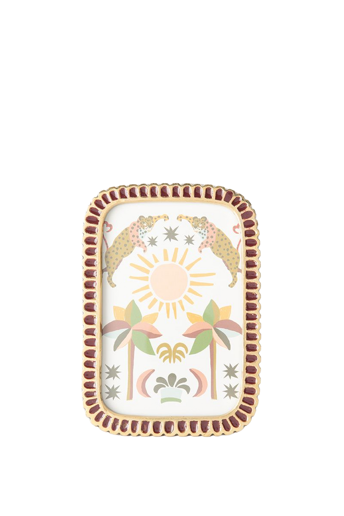 Sissy-Boy Bordeauxrode scalloped enamel fotolijst