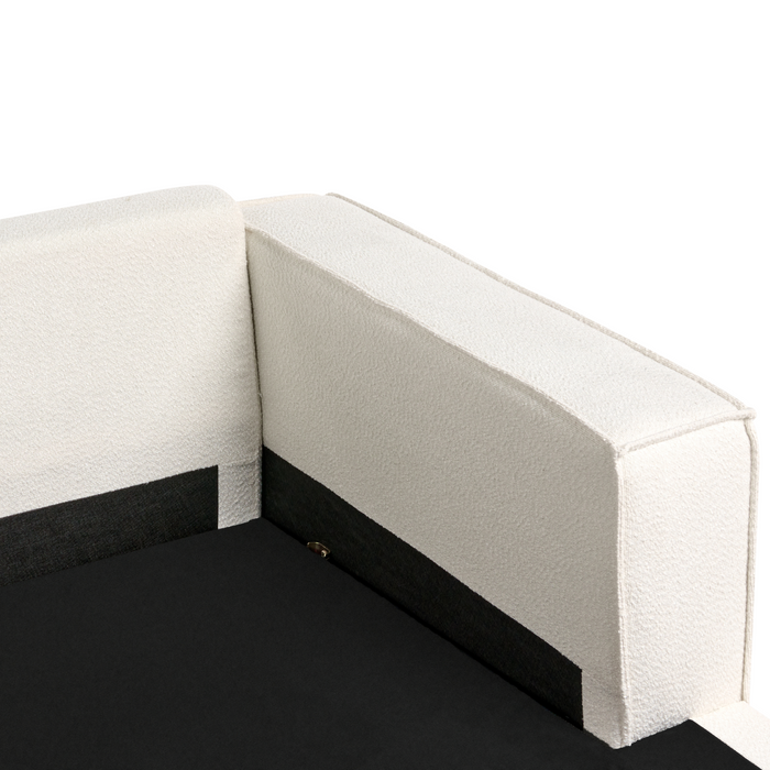 Beliani - KOLDING - Hoekbank - Lichtbeige - Linkszijdig - Bouclé