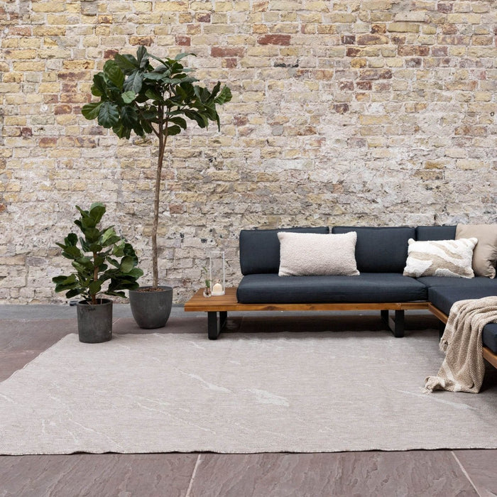 Buitenkleed Marble - Naturel|wit - dubbelzijdig - EVA Interior