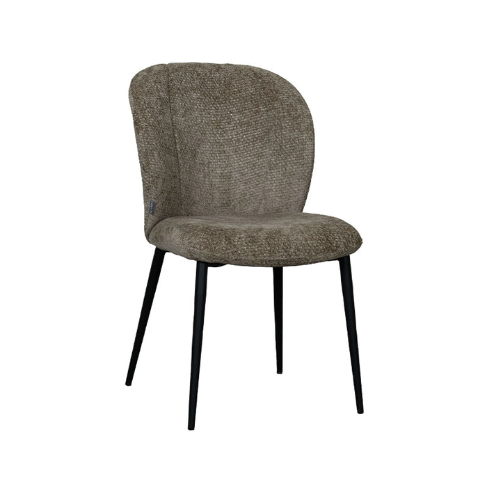 LABEL51 - Eetkamerstoel Vino - Hunter Elite - Zwart Metaal