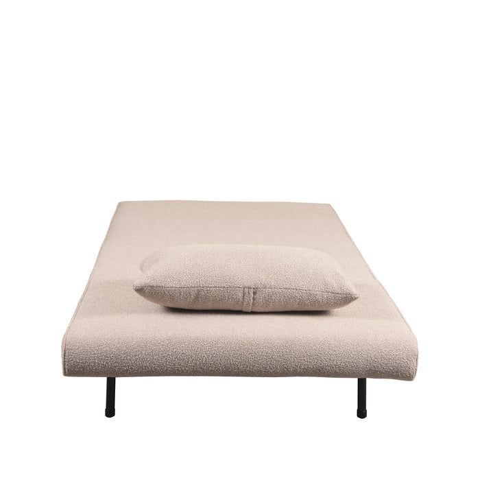 LABEL51 - Slaapbank Single - Naturel Boucle - Naturel Hout