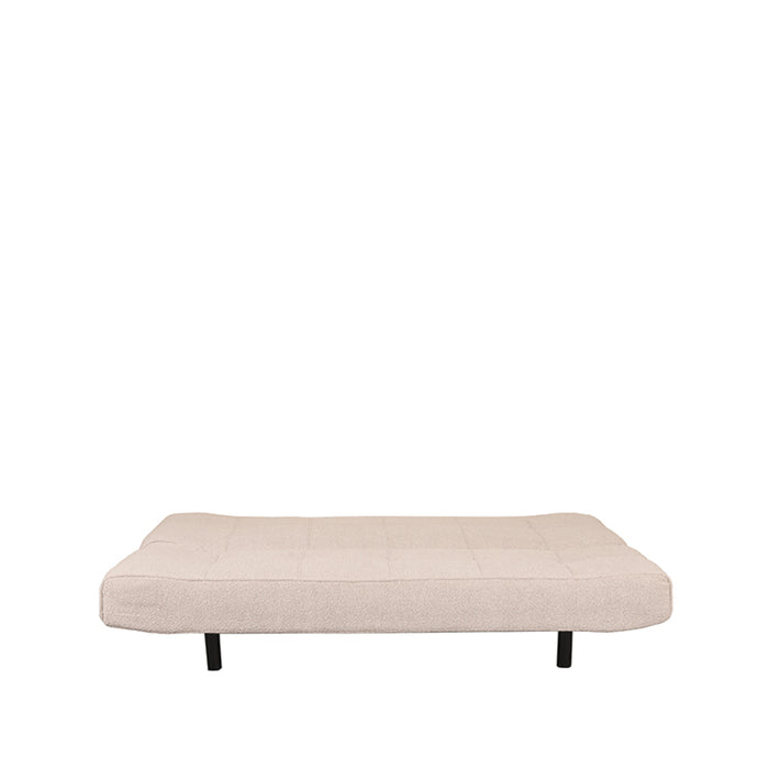 LABEL51 - Slaapbank King - Naturel Boucle - Zwart Metaal