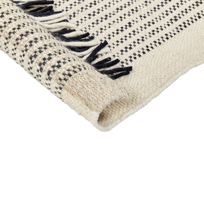 Beliani-DIVARLI-Modern vloerkleed-Lichtbeige-200 x 300 cm-Wol