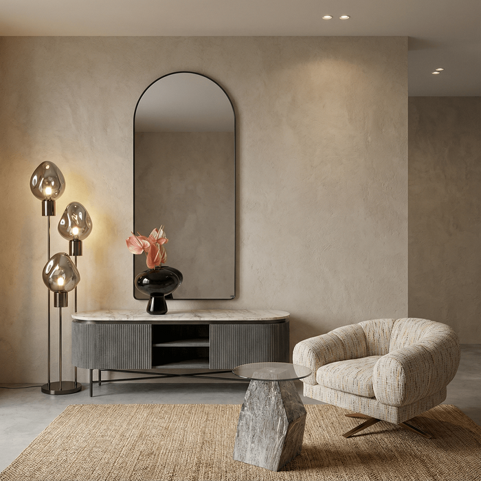 Kare Design Supernova vloerlamp - 160cm - zilver