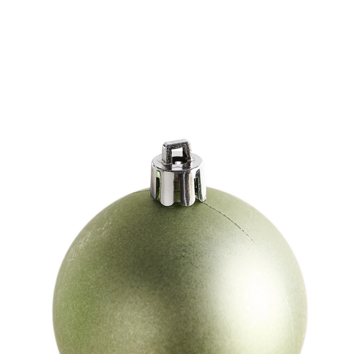 Beliani - TYIN- Set van 60 kerstballen - Groen - Synthetisch