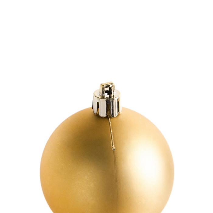 Beliani-FEGEN-Set van 60 kerstballen-Goud-Synthetisch materiaal