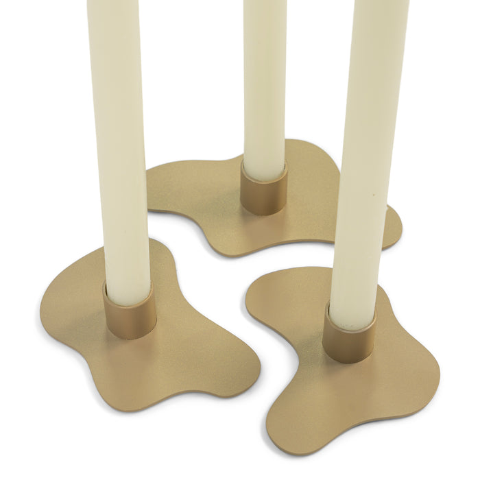 Spinder Design kandelaar Melt - Champagne - set van 3