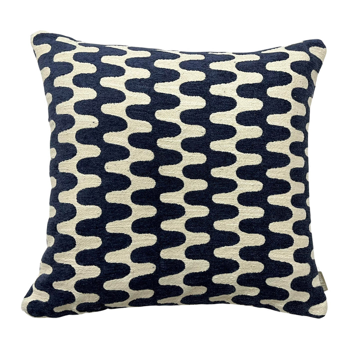 by fonQ Wavies Sierkussen 50 x 50 cm - Blauw