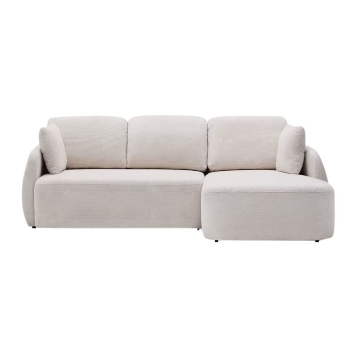 Kave Home Laira 3-zitsslaapbank met Chaise Longue Rechts - Beige